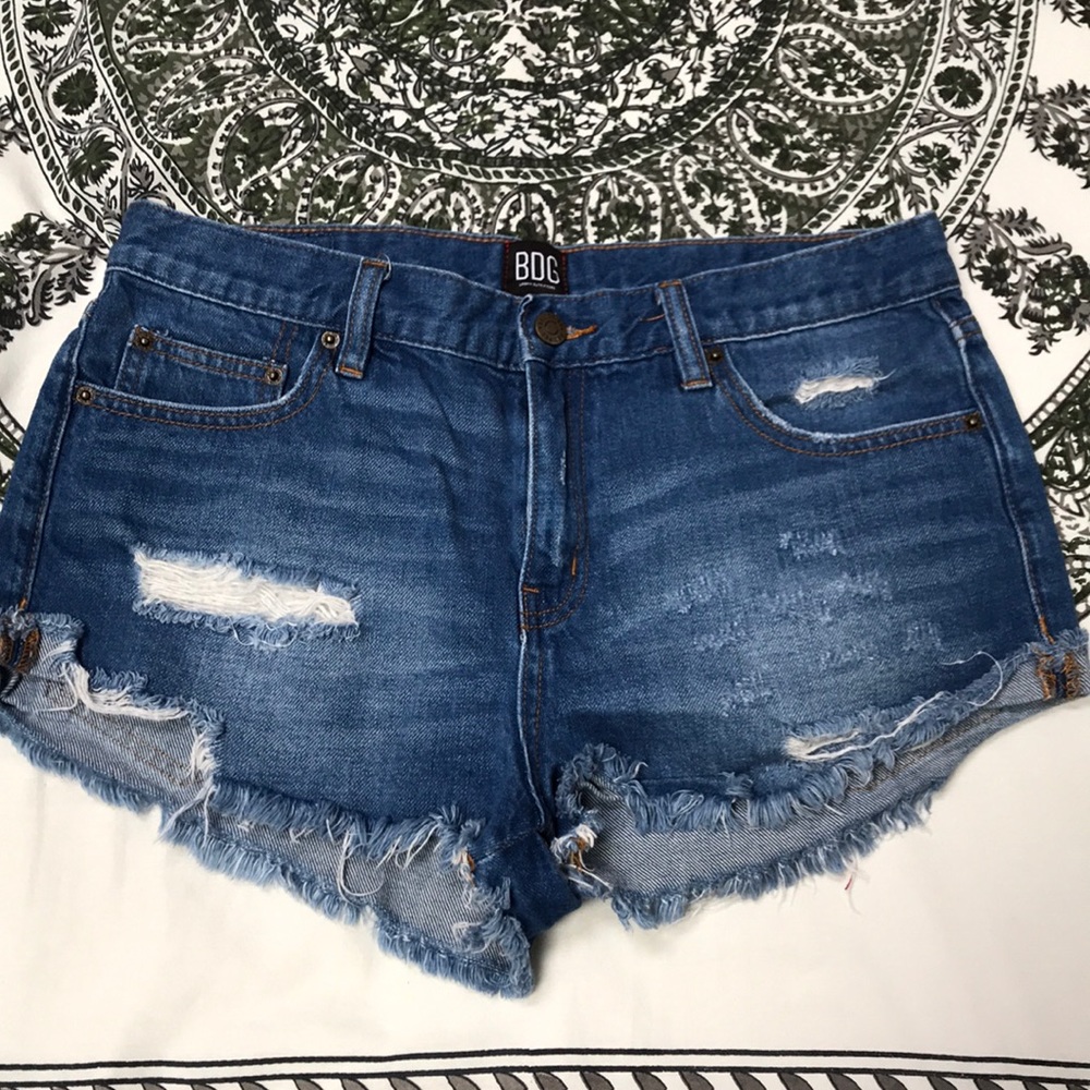 Denim shorts